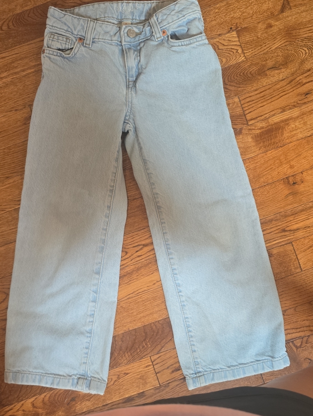 Cat & Jack Light Wash Wide-Leg Jeans